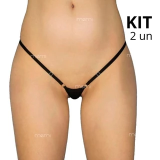 kit 2 Micro calcinha extremamente pequena sexy fio dental G-string