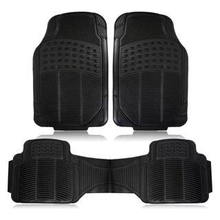 Jogo Tapete Carro Automotivo Borracha Universal 3 Peças Preto em Oferta na Shopee