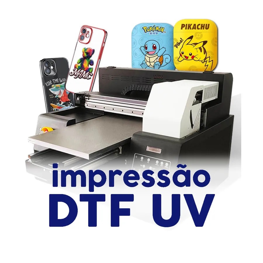 Impressão DTF UV Adesivo resinado (não é a maquina é somente o serviço de impressão)