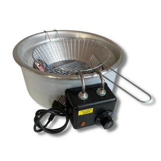 Fritadeira Eletrica Industrial Tacho Redonda 5l Profissional 110v 220v