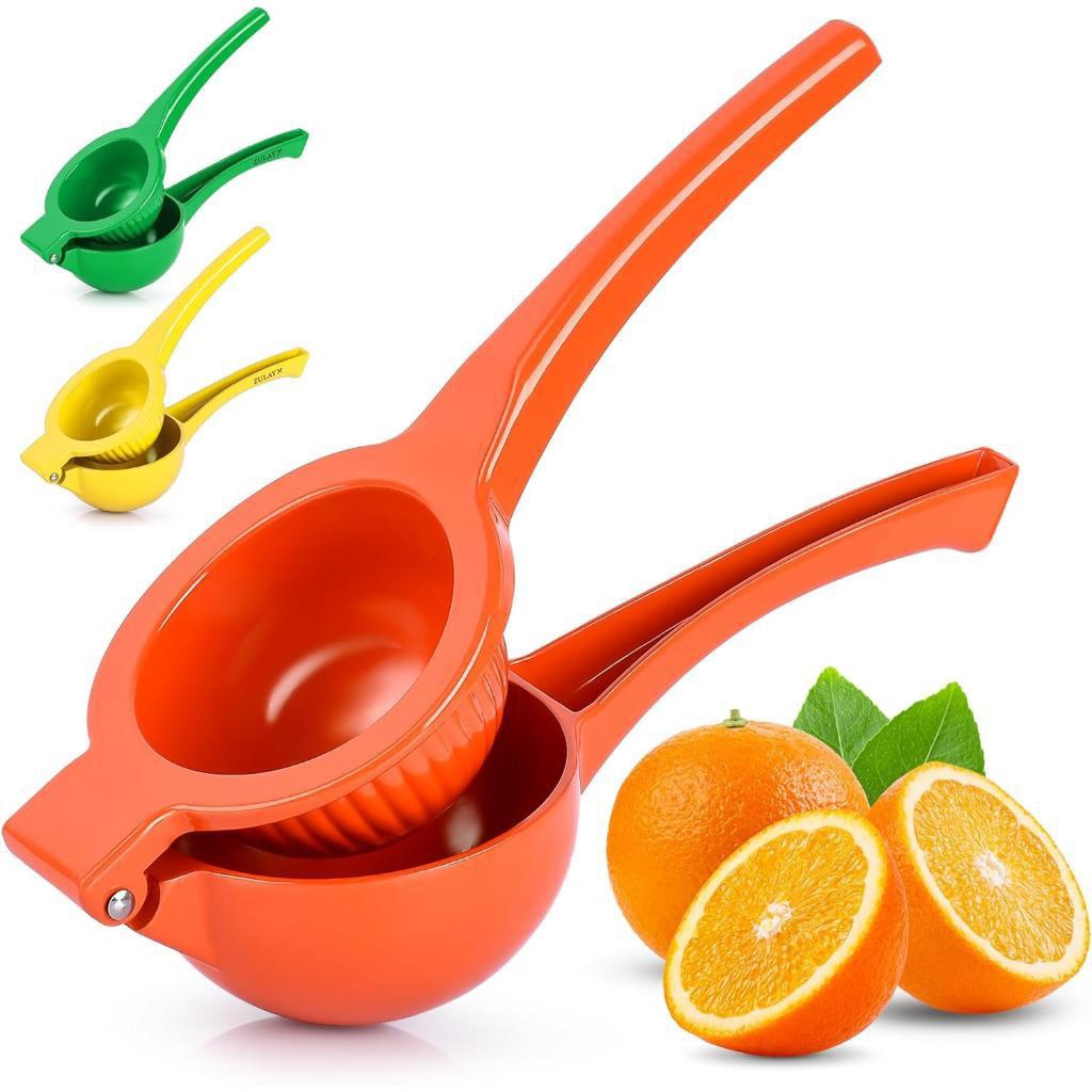 Espremedor Manual de Limão em Alumínio 22 cm Laranja