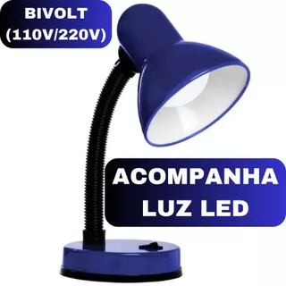Luminária Articulável de Mesa LED 4W Bivolt - Iluminação Eficiente para Leitura e Decoração