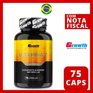 Vitamina D Growth 75 Caps Original - Envio Imediato