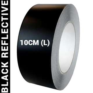 Fita Larga (10 CM) Adesiva Refletiva Automotiva Preta 1m