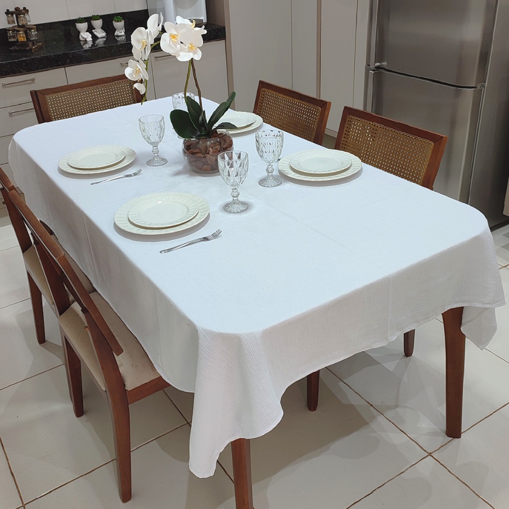Toalha de Mesa Linhão 1,65m X 1,20m Sala/Jantar