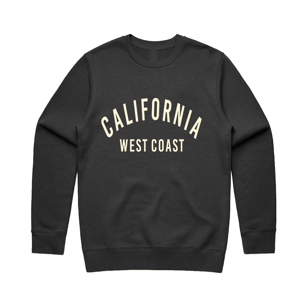 blusa moletom masculina Califórnia masculina gola redonda