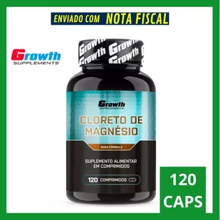 Cloreto de Magnésio Growth 120 Comprimidos Original - Envio Rápido