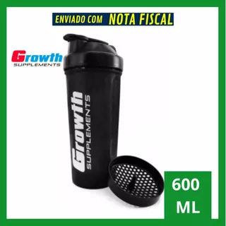 Coqueteleira Para Academia Growth 600ml Com Rede Original