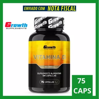 Vitamina D Growth 75 Cápsulas Original - Envio Rápido