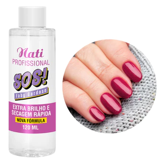 Extra Brilho e Secagem Rápida Nati Linha Profissional Faby Cardoso 120 ML