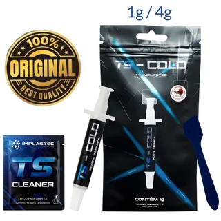 Pasta Térmica Alta Performance Implastec TS COLD 10,5w/m.k 1g e 4g Para Processador PC Notebook CPU Placa de Vídeo Playstation Xbox