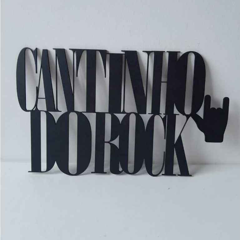 Placa Decorativa Cantinho do Rock MDF 3mm | Shopee Brasil