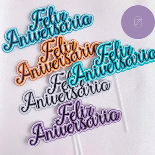 kit 10 TOPOS DE BOLO - topo aniversário, dia dos namorados e sortidos