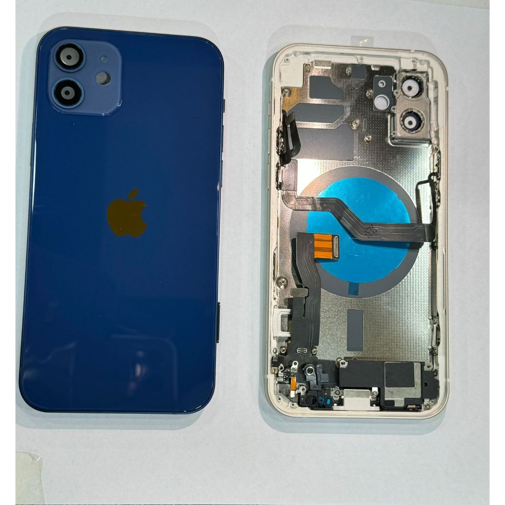 Carcaça Iphone 12 disponivel 4 cores azul-branco-verde-vermelho