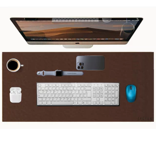 Mouse Pad Gamer Alta Qualidade Em Couro 90x40cm Cor Caramelo