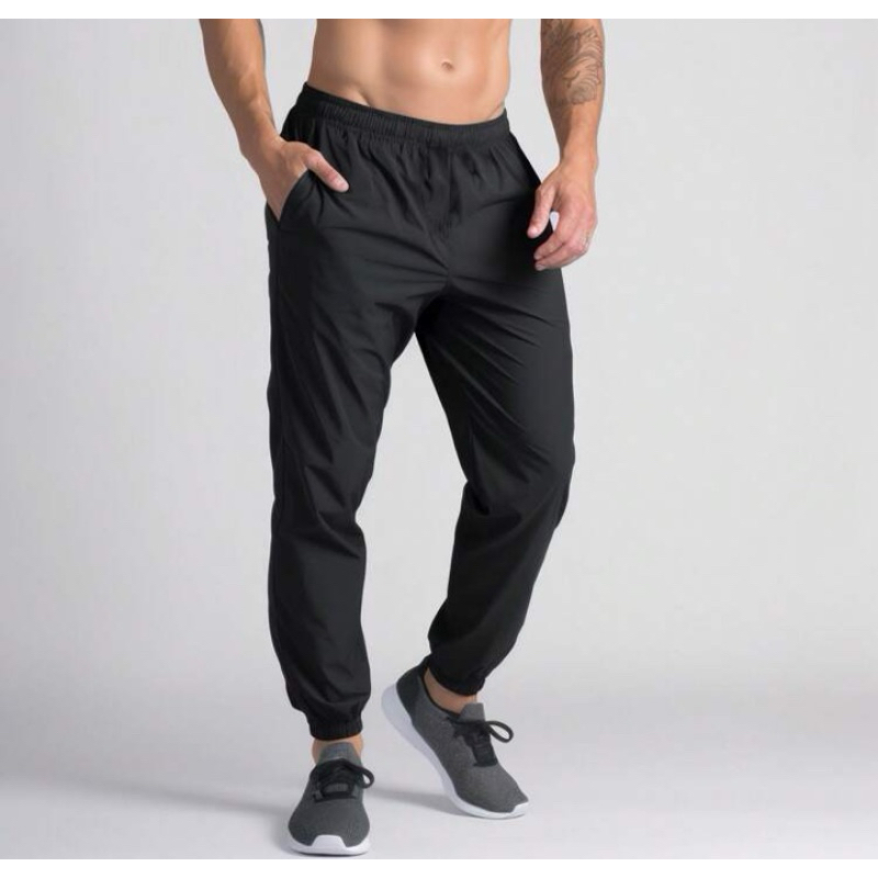 Calça Jogger Tactel Com Elastano Lisa Elastic Unisex Esportes | Shopee ...