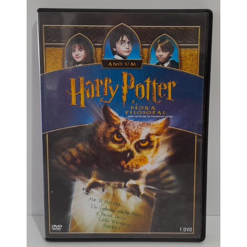 DVD Original do Filme Harry Potter e A Pedra Filosofal - Ano Um ...