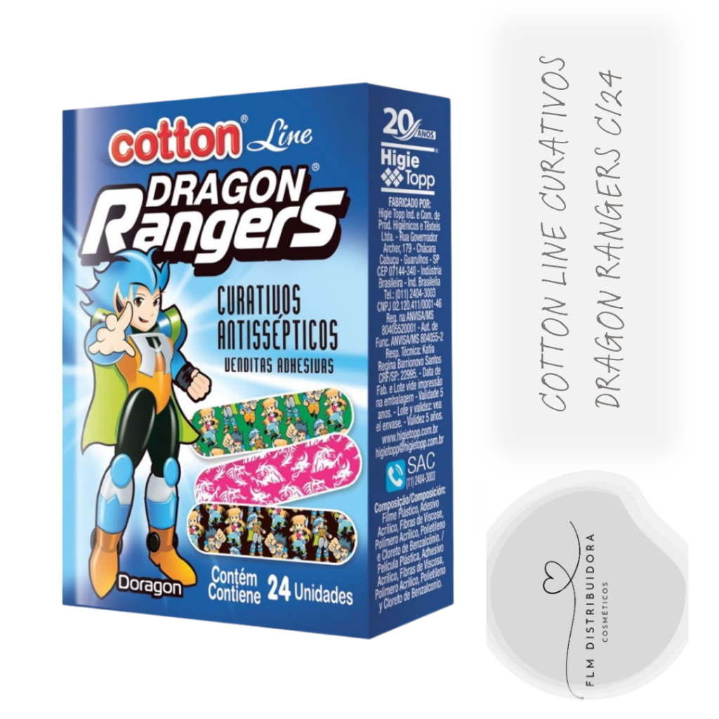Curativo Band-Aid Horripilantes E Dragon Rangers Sortido C/ 24 Unidades ...