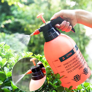 Pulverizador de Pressão 2 Litros Manual de Plástico 30cm para Jardinagem Regar Pulverizar Jardim
