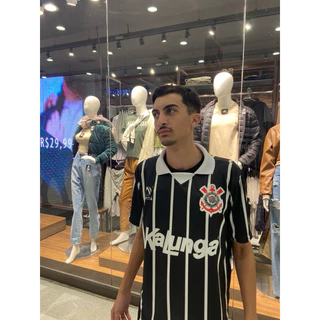 Camisa Retrô Corinthians Kalunga 1990 - Envio Imediato