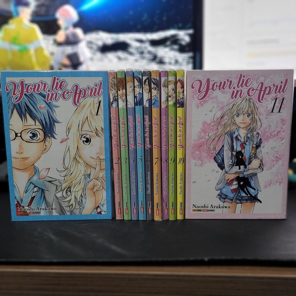 Coleção Mangá Your Lie in April - Completo Vol 1 ao 11 - Usado