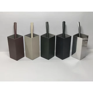 Kit Tereré: Copo Cuia Quadrada Inox e Bomba Mola Cônica para Terere