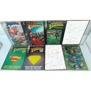 [inglês] LOTE 30 Hq variadas SUPERMAN SAGA MORTE FUNERAL RETORNO REVANCHE CASAMENTO DOOMSDAY ANNUAL POSTER JIM LEE RJHM