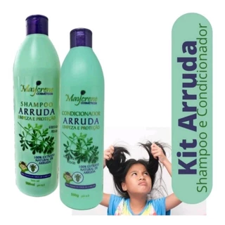 KIT- Shampoo Arruda 500ml + Condicionador Arruda 500ml - Tratamento contra piolhos e lêndeas- eficiência e resultado na eliminação da escabiose.