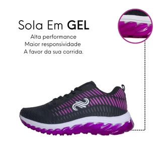 Tênis Feminino Academia Caminhada Esportivo Super Leve Promoção
