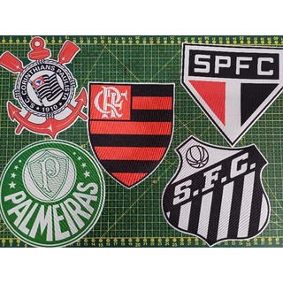 Patch Estampa termocolante Escudo de Times de Futebol