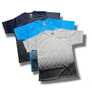 Kit 3 Camisetas masculina dryfit degrade duas cores academia esporte crossfit