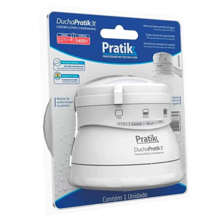 Chuveiro Ducha Pratik 3 Temperaturas 5400W 127V - Pratik