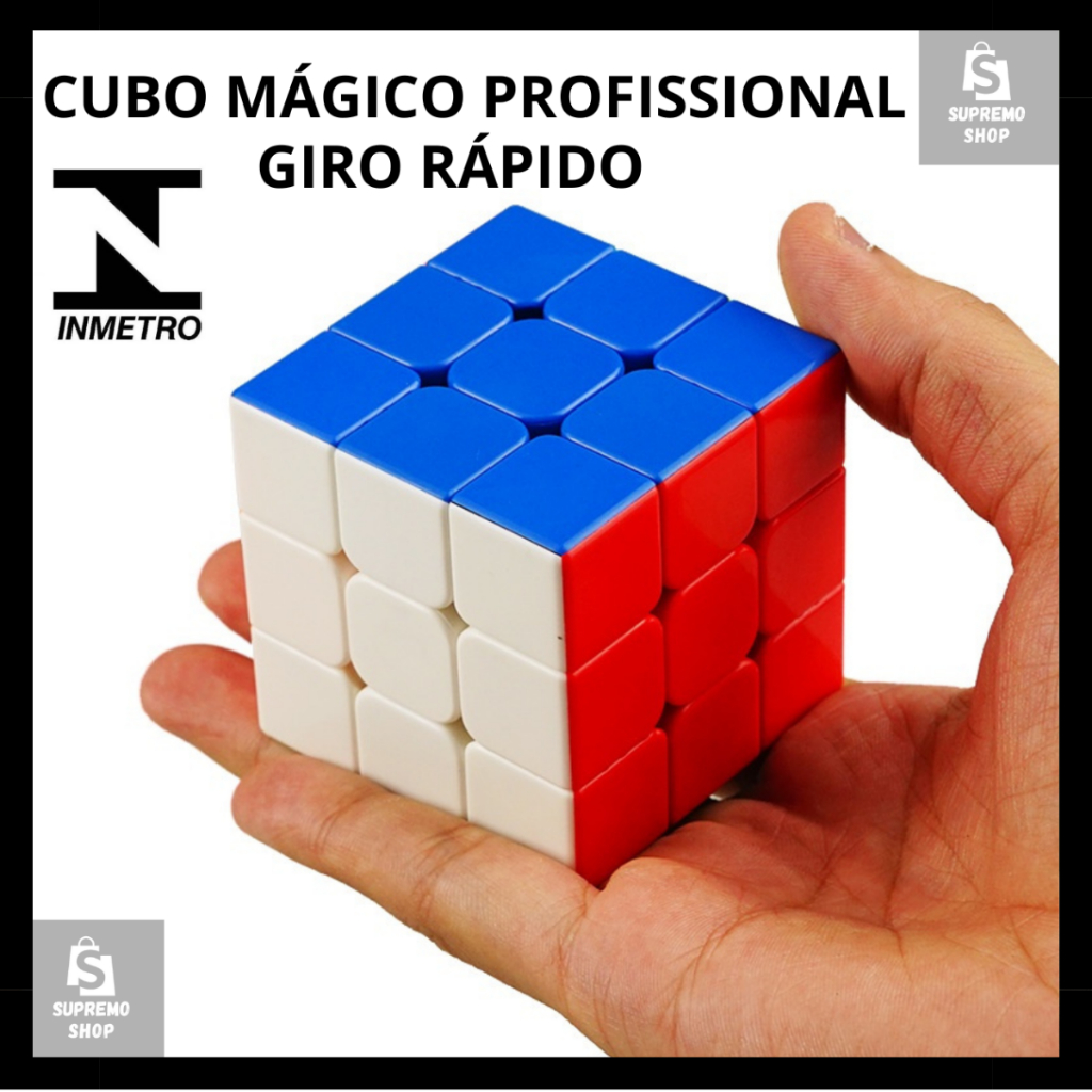Cubo Mágico Profissional Rapido suave Interativo 3x3 Magic Rápido ...
