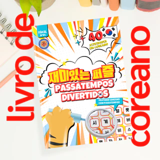 Livro de Passatempos Coreano (Língua Coreana / Coreia )