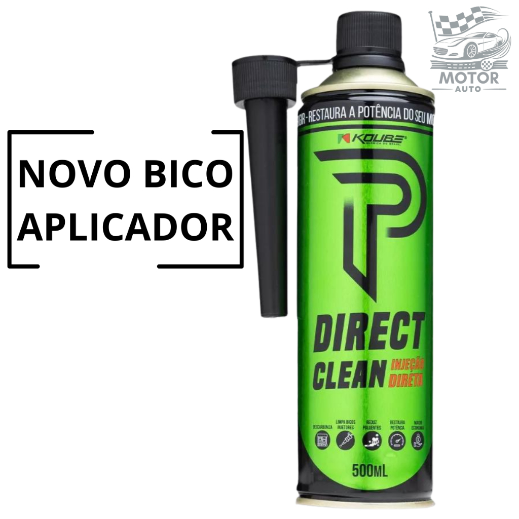 Direct Clean Injeção Direta Koube + Bico Aplicador - Descarbonizante - Limpa Bicos - 500ml