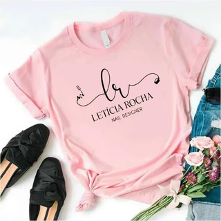 kit 5 camisas personalizadas baby look