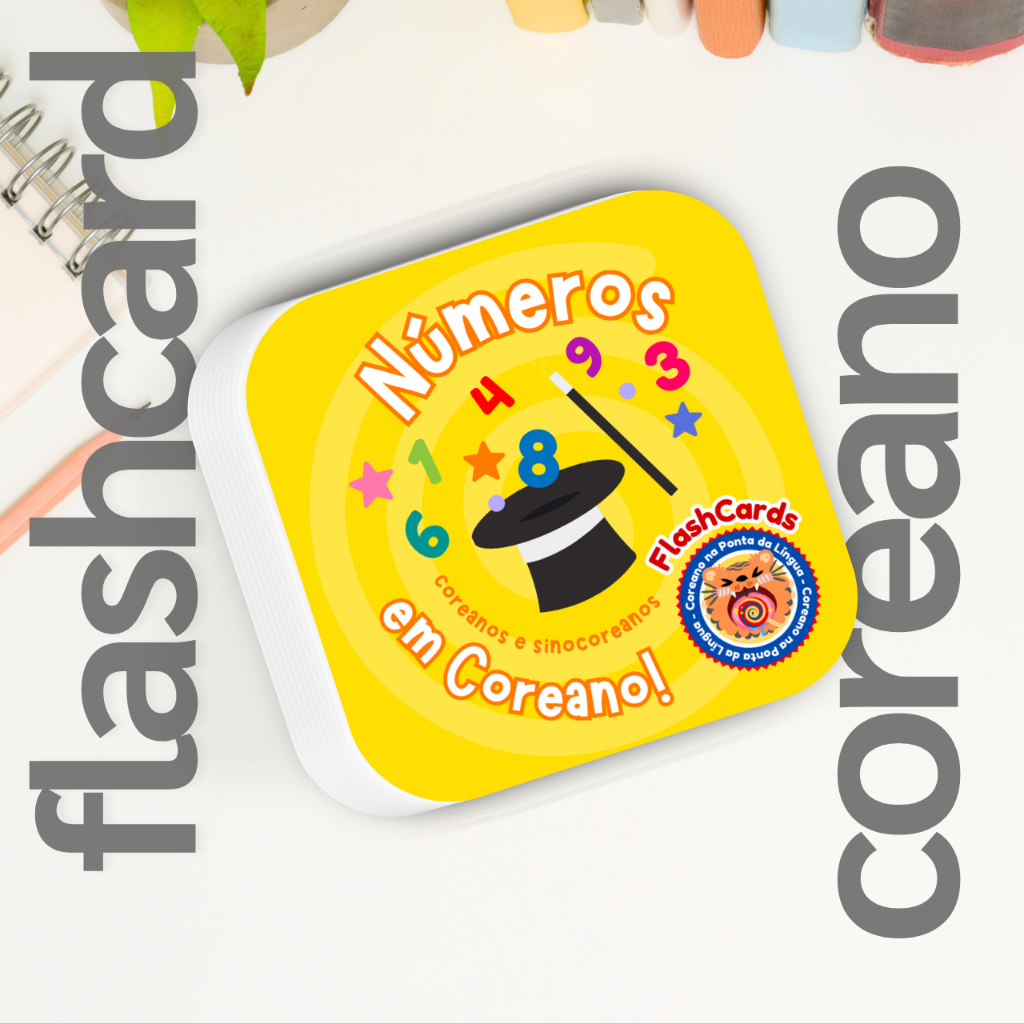 Palavras em Coreano - Flashcards Números Coreanos e Sinocoreanos