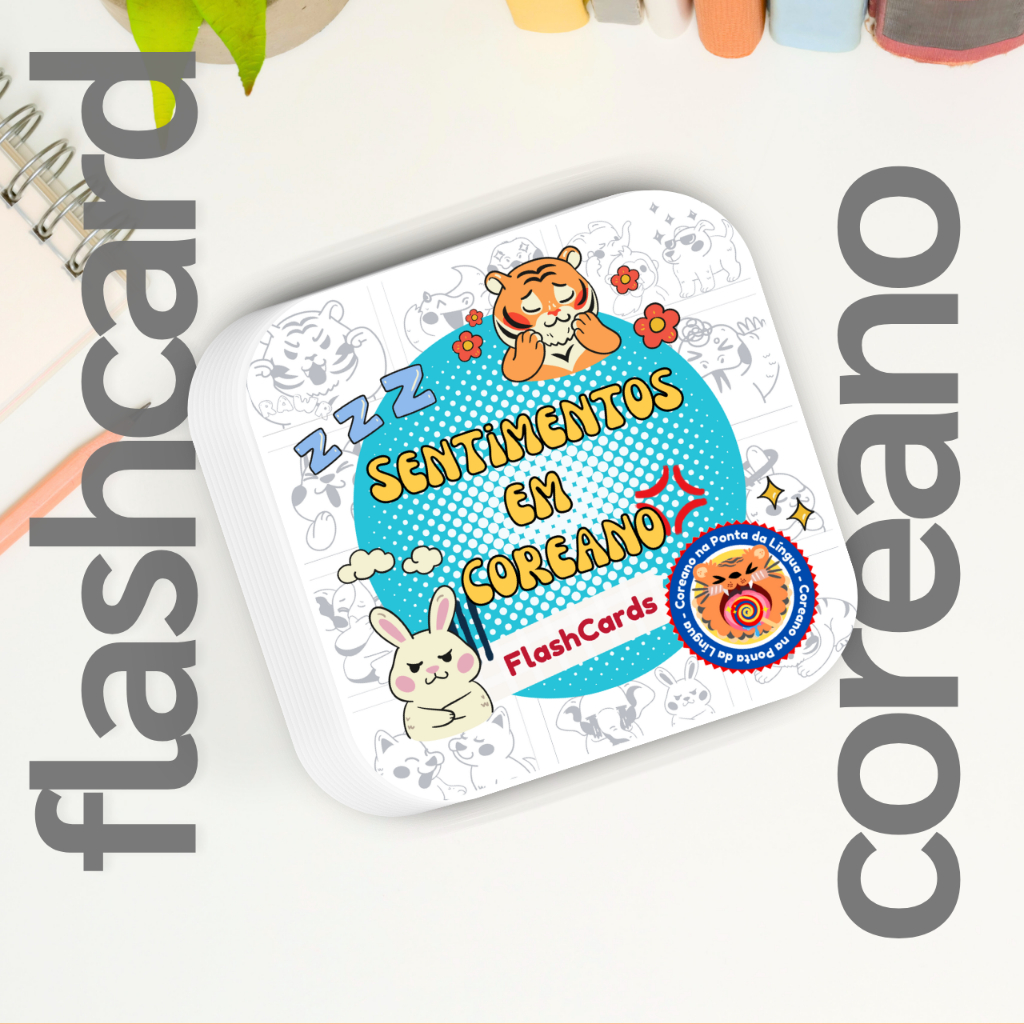 Palavras em Coreano - Flashcards Sentimentos