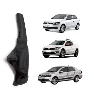 Capa Coifa Freio De Mão + Manopla Vw Preto Gol 1994 Ate 2022