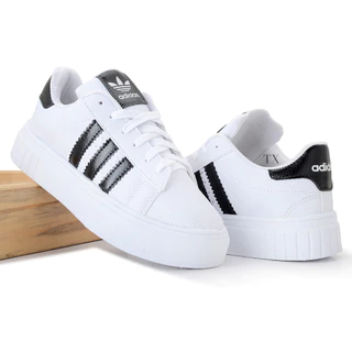 Tenis Feminino Super Star Branco Casual
