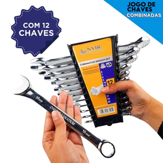Kit Chaves Combinadas - C/12 Peças - Mazzal