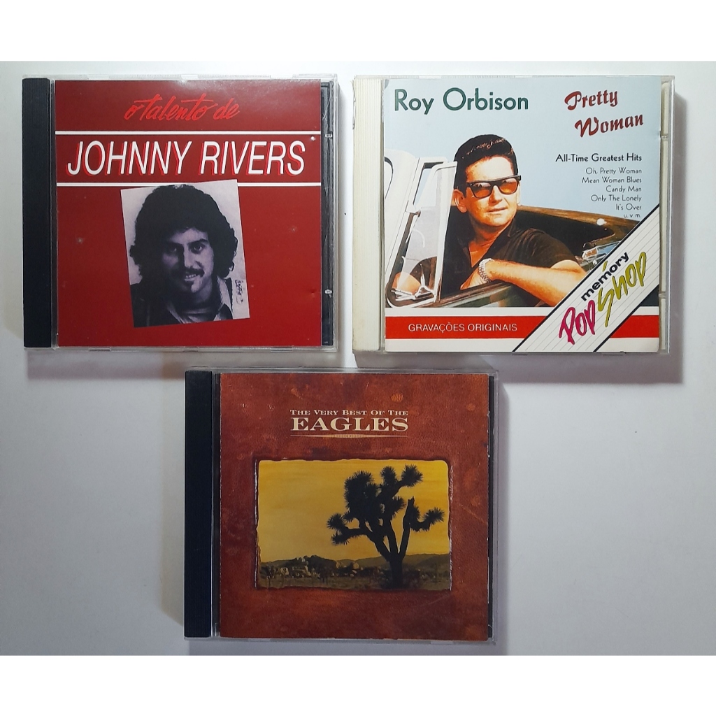 3 cds. Johnny Rivers, O Talento De + Roy Orbison, Greatest Hits ...