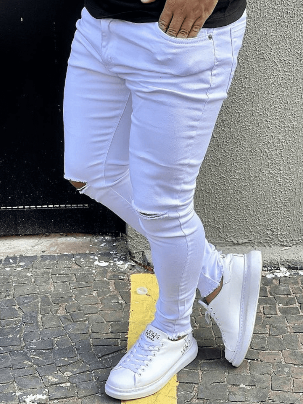 Calça Slim Masculina Jeans Slim Fit Colada Vendas Direta Especial ...