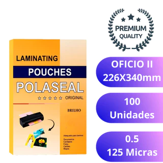Polaseal Plástico Plastificação Oficio II 226x340mm 0,05mm C/100 em Oferta na Shopee