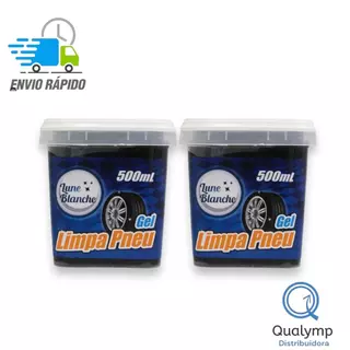 PRETINHO LIMPA PNEUS EM GEL LUNE BLUNCHE KIT2 UNIDADES 500gr cada
