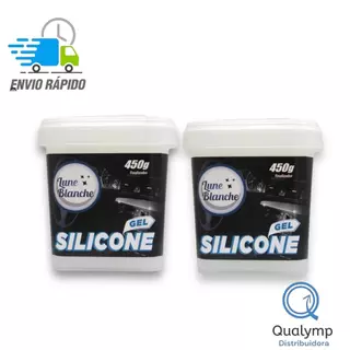 SILICONE AUTOMOTIVO CONCENTRADO FINALIZADOR EM GEL KIT 2 UN 450GR CADA
