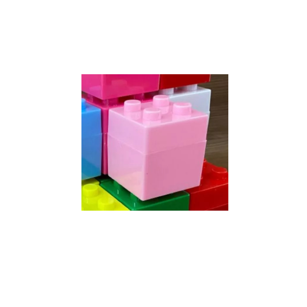 Lembrancinha Caixa Lego Rosa com 12 unidades | Shopee Brasil