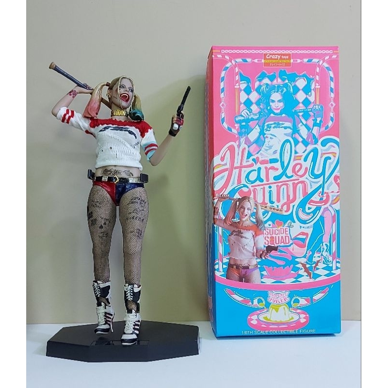 Boneca Arlequina-Harley Quinn 30cm esquadrão suicida Crazy Toys
