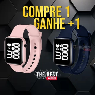 Kit com 2 Relogio de Pulso Esportivo Watch Relógio digital Led Adulto e Infantil Esporte Prova água