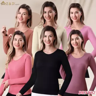 Blusa Térmica Feminina Segunda Pele Manga Larga Dupla Camada Aveludada DRNY02